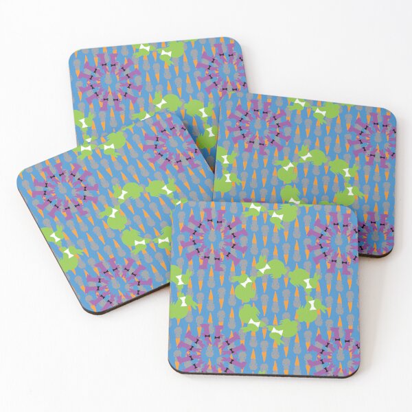 Item preview, Purple & Green Dapper Bunny Radials with Carrots Stripes designed and sold by Digitalmyth's Designs.