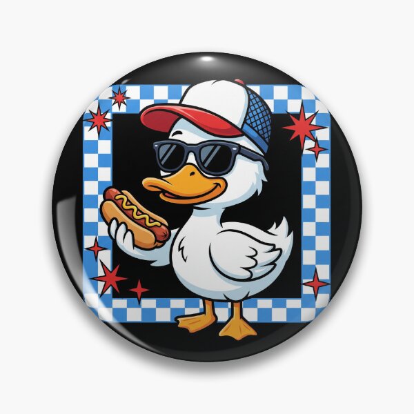 Item preview, Cool Cartoon Duck Wearing Sunglasses Hot Dog Shirt designed and sold by TeNovaStudio.