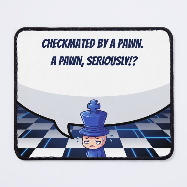 Item preview, Anime Chess King — I Survived 40 Moves Just to Be Checkmated by a Pawn. A Pawn, Seriously!? designed and sold by deepthinkanime.