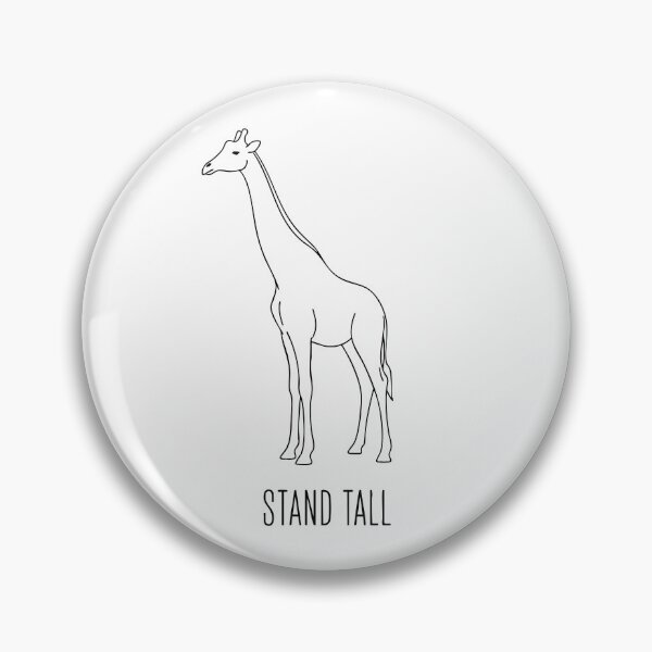 Item preview, Minimalist Giraffe Stand Tall Line Art designed and sold by Orviona.