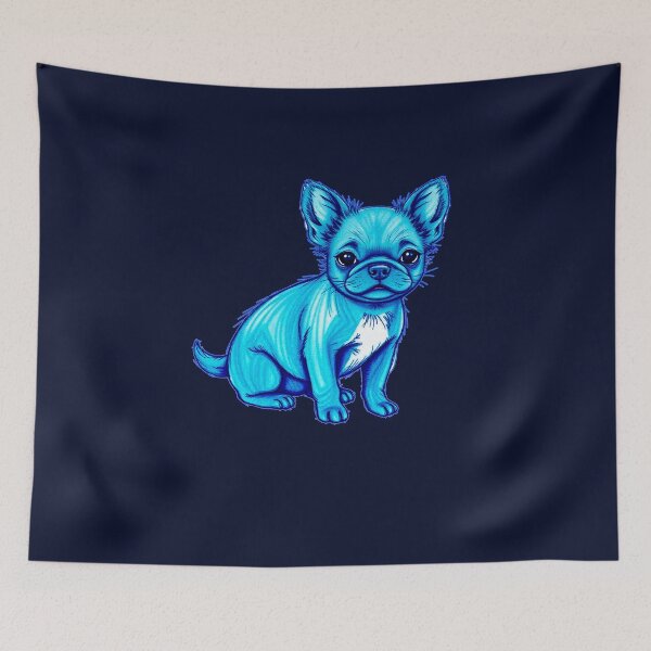 Item preview, edgy dog art neon   retro wave designed and sold by  Mudikeys.