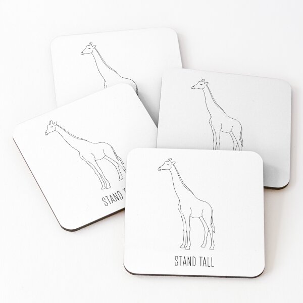 Item preview, Minimalist Giraffe Stand Tall Line Art designed and sold by Orviona.