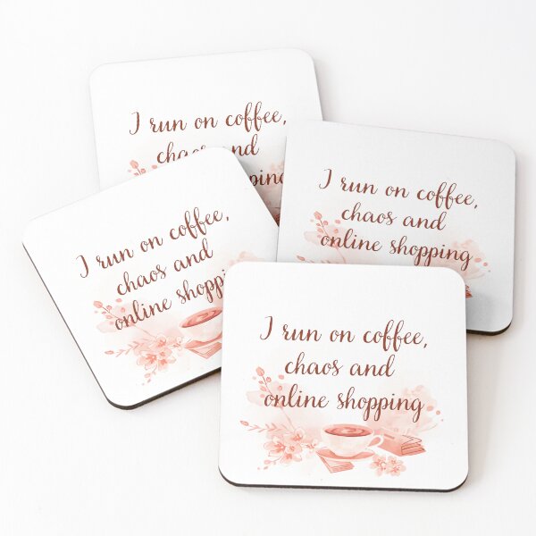 Item preview, Coffee Chaos Online Shopping Funny Mom designed and sold by CozyMomDesign.