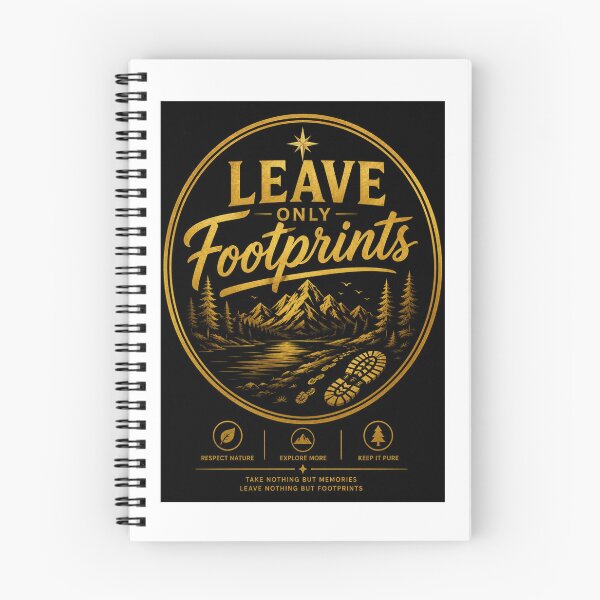 Item preview, Leave Only Footprints – Respect Nature, Explore More designed and sold by CKADigital.