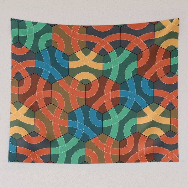 Item preview, Harmonic Interlocking Hexagons  designed and sold by ToroRojo.
