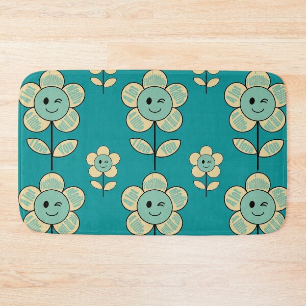 Item preview, I Love You - Beige Funny Flowers 96 designed and sold by StefanStudioArt.