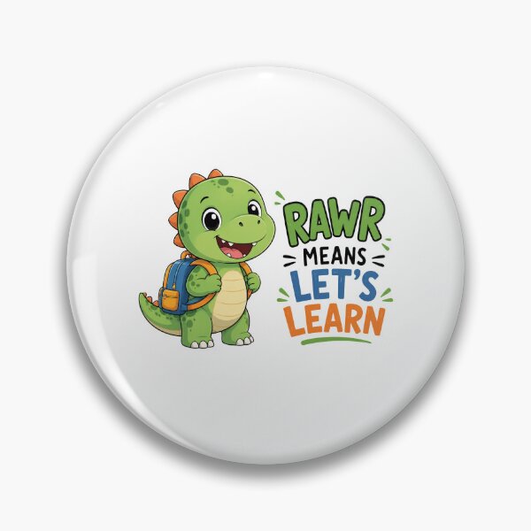 Item preview, Cute Dinosaur Back to School | Rawr Means Let's Learn | Kawaii Dino Student Sticker & T-Shirt designed and sold by MAPDDesigns.