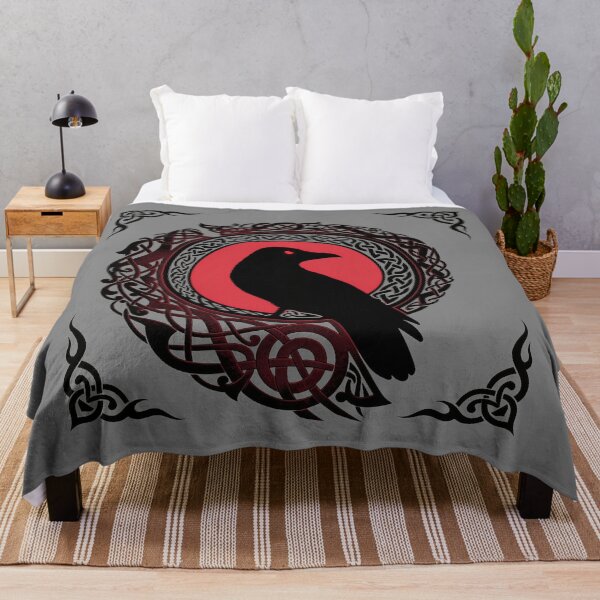 Item preview, Celtic Raven Red Moon Art designed and sold by landscapehaven.