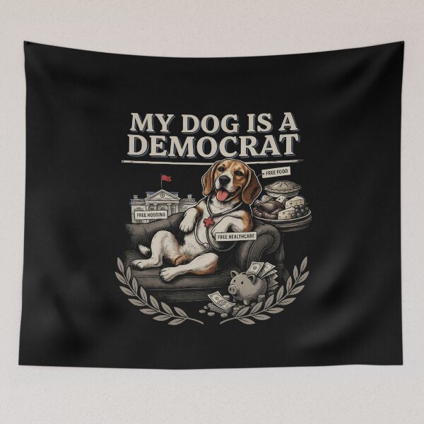 Item preview, My Dog is a Democrat Funny Dog Lover designed and sold by Redgiant87x.