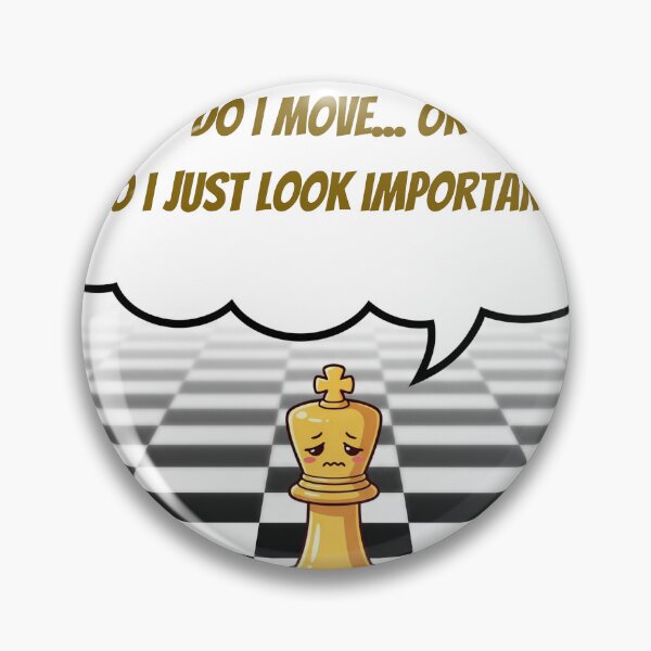Item preview, Anime Chess King — Do I Move... or Do I Just Look Important? designed and sold by deepthinkanime.