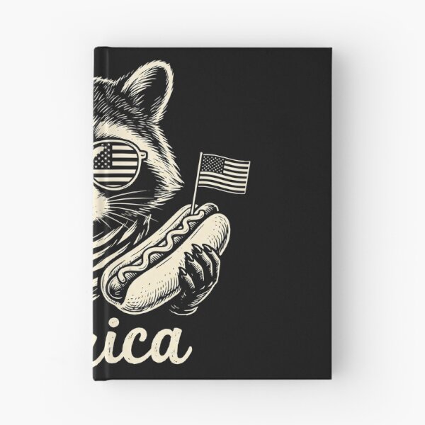 Item preview, America Patriotic Raccoon Hot Dog July 4th Shirt designed and sold by TeNovaStudio.