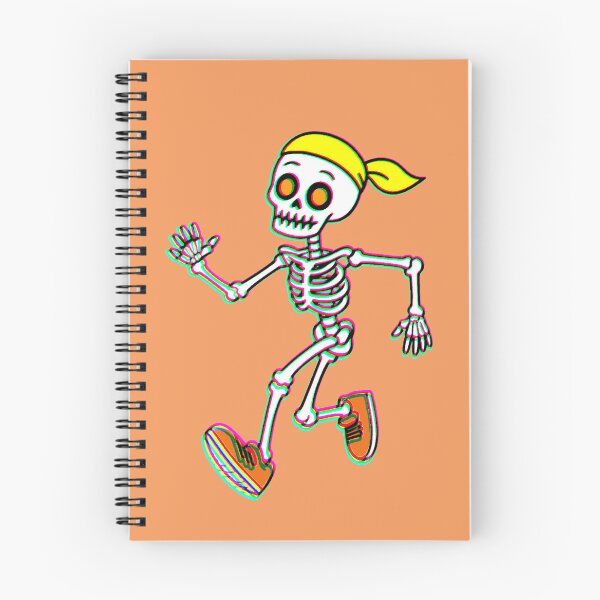 Item preview, Running Skeleton Halloween | Sporty Skull Orange Moon designed and sold by AstronautMerch.