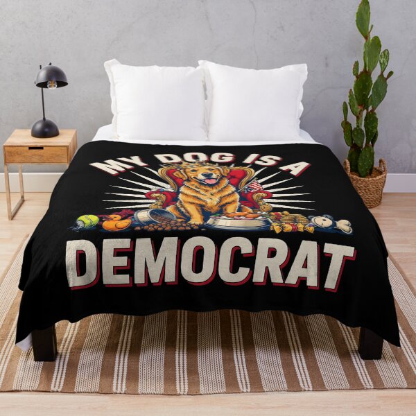 Item preview, My Dog is a Democrat Political Humor for Dog Lovers and Meme Fans designed and sold by Redgiant87x.