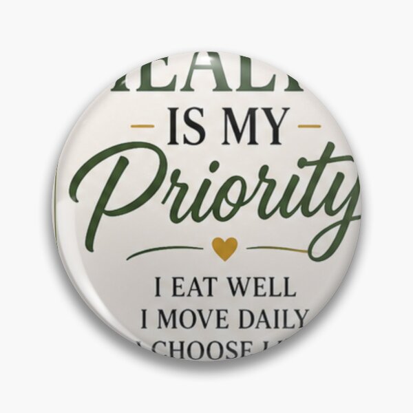 Item preview, Health Is My Priority – Eat Well, Move Daily, Choose Life designed and sold by CKADigital.