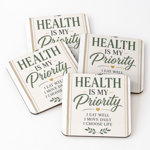Item preview, Health Is My Priority – Eat Well, Move Daily, Choose Life designed and sold by CKADigital.