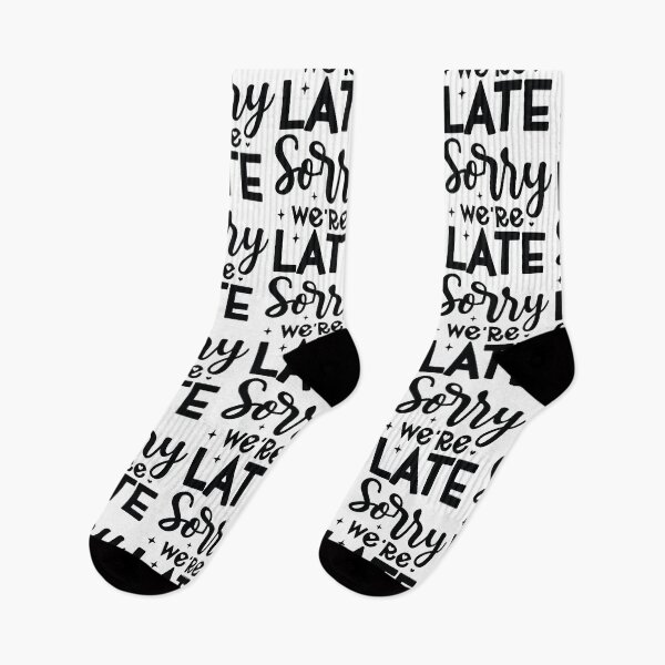 Item preview, Sorry Were Late - Funny Dad Quotes Retro Vintage Aesthetic Proud Papa Toddler Chaos Family Gift designed and sold by FuzionRaptor.