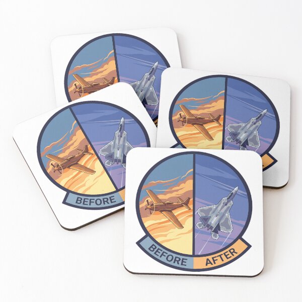 Item preview, P-51 to F-22 Before After Aviation Shield designed and sold by ArtDreams92.
