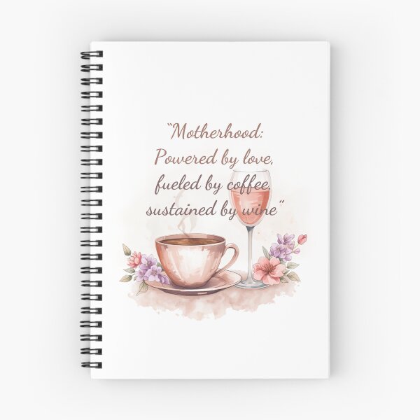 Item preview, Motherhood Powered By Love Coffee Wine designed and sold by CozyMomDesign.