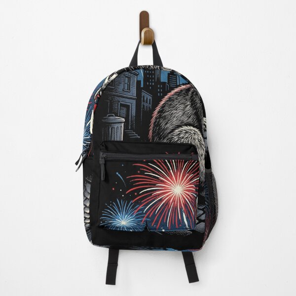 Item preview, 4th Of July Patriotic Raccoon Fireworks Shirt designed and sold by TeNovaStudio ⭐⭐⭐⭐⭐.