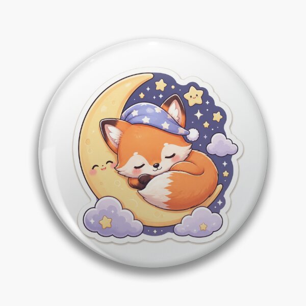 Item preview, Fox Kawaii Moon designed and sold by ChicClicker.