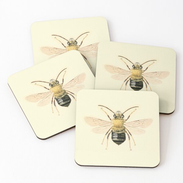 Item preview, Vintage Botanical Bee Illustration - Antique Natural History Print designed and sold by footnotes-club.