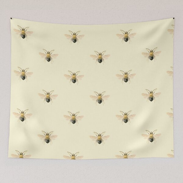 Item preview, Vintage Botanical Bee Illustration - Antique Natural History Print designed and sold by footnotes-club.