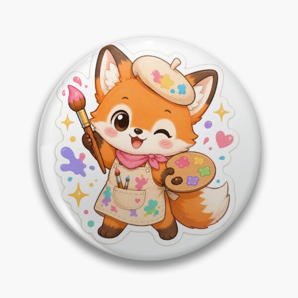 Item preview, Fox Kawaii Paint designed and sold by ChicClicker.