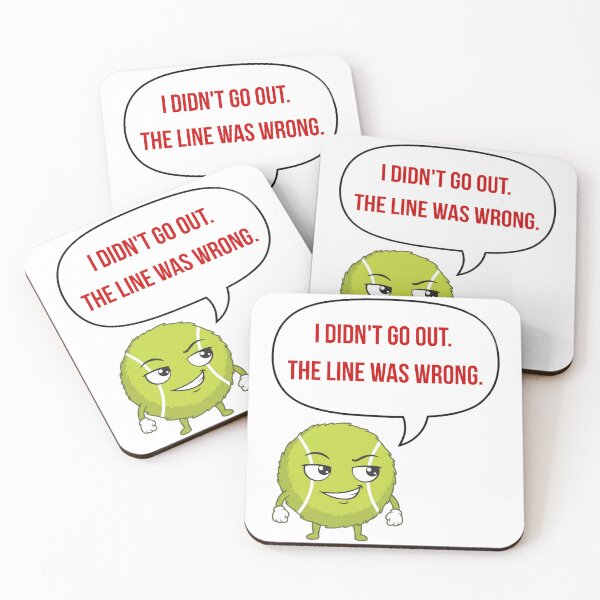 Item preview, Anime Tennis Ball — I Didn't Go Out. The Line Was Wrong. designed and sold by deepthinkanime.