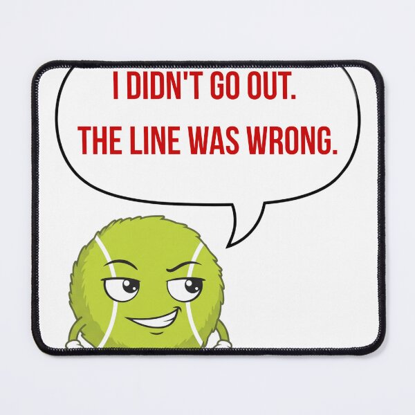 Item preview, Anime Tennis Ball — I Didn't Go Out. The Line Was Wrong. designed and sold by deepthinkanime.