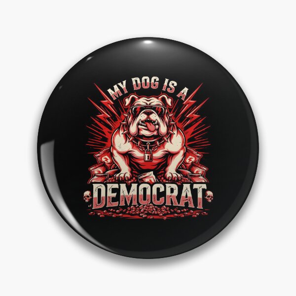 Item preview, My Dog is a Democrat Clever Political Dog Joke for Pet Owners designed and sold by Redgiant87x.