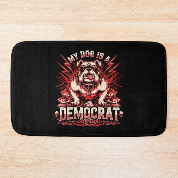 Item preview, My Dog is a Democrat Clever Political Dog Joke for Pet Owners designed and sold by Redgiant87x.