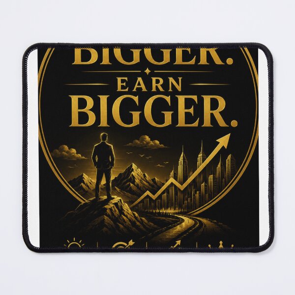 Item preview, Think Bigger. Earn Bigger. – Success & Wealth Mindset Motivational Design designed and sold by CKADigital.