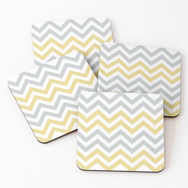 Item preview, Trendy Yellow And Gray Chevron   designed and sold by semas.