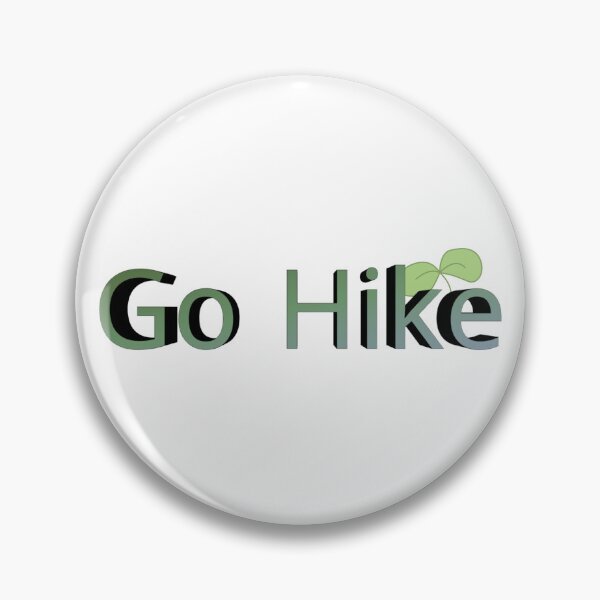 Item preview, Go Hike Minimalist Green Nature Typography designed and sold by Inka Moon Design.