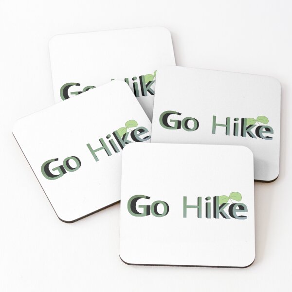 Item preview, Go Hike Minimalist Green Nature Typography designed and sold by Inka Moon Design.