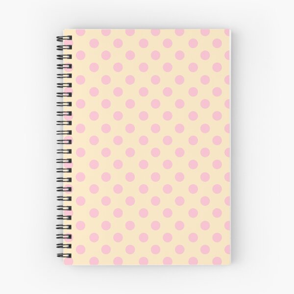 Item preview, Cream with Strawberry-Bear Pink Polka Dots designed and sold by TheFrostedDonut.