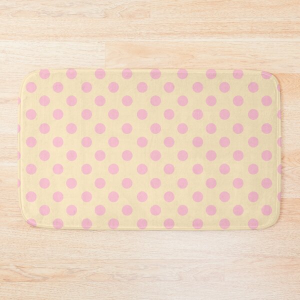 Item preview, Cream with Strawberry-Bear Pink Polka Dots designed and sold by TheFrostedDonut.