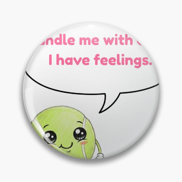 Item preview, Anime Tennis Ball — Handle Me With Care. I Have Feelings. designed and sold by deepthinkanime.