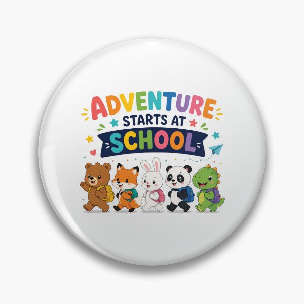 Item preview, Cute School Animal Parade | Adventure Starts at School | Kawaii Back to School Sticker & T-Shirt designed and sold by MAPDDesigns.