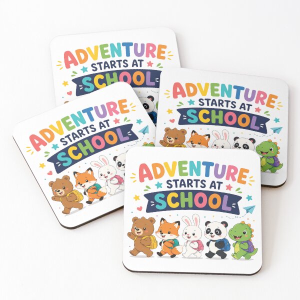 Item preview, Cute School Animal Parade | Adventure Starts at School | Kawaii Back to School Sticker & T-Shirt designed and sold by MAPDDesigns.