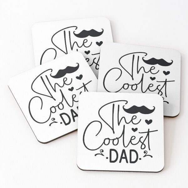 Item preview, The Coolest Dad - Funny Dad Quotes Retro Vintage Aesthetic Best Papa Father Son Daughter Family Gift designed and sold by FuzionRaptor.