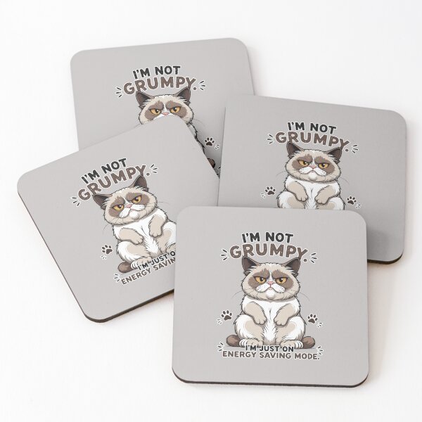 Item preview, I'm Not Grumpy, I'm Just on Energy Saving Mode | Funny Grumpy Cat T-Shirt designed and sold by LONE SPIRIT CO..