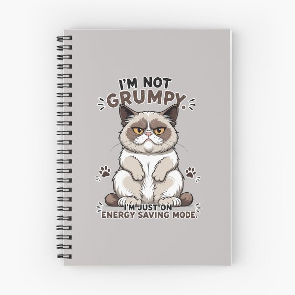 Item preview, I'm Not Grumpy, I'm Just on Energy Saving Mode | Funny Grumpy Cat T-Shirt designed and sold by LONE SPIRIT CO..