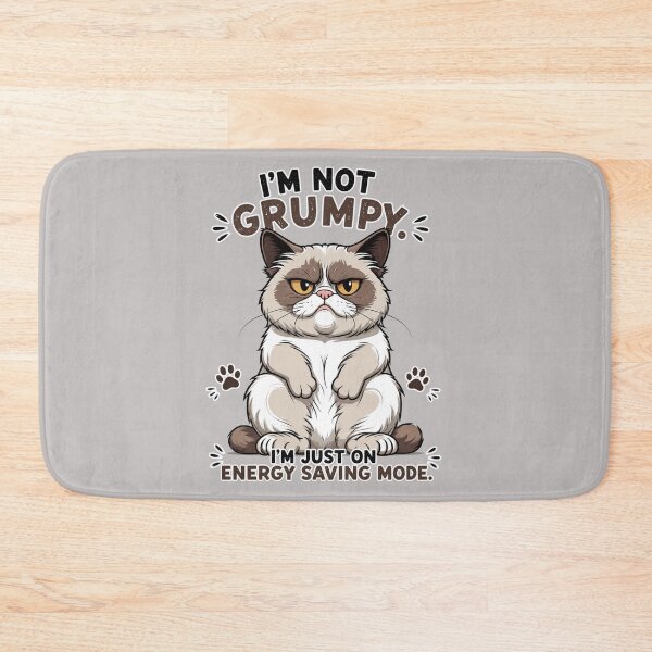 Item preview, I'm Not Grumpy, I'm Just on Energy Saving Mode | Funny Grumpy Cat T-Shirt designed and sold by LONE SPIRIT CO..