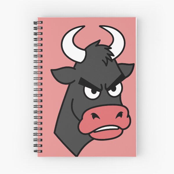 Item preview, Angry Bull Mascot | Furious Bull Face on Red Background designed and sold by AstronautMerch.