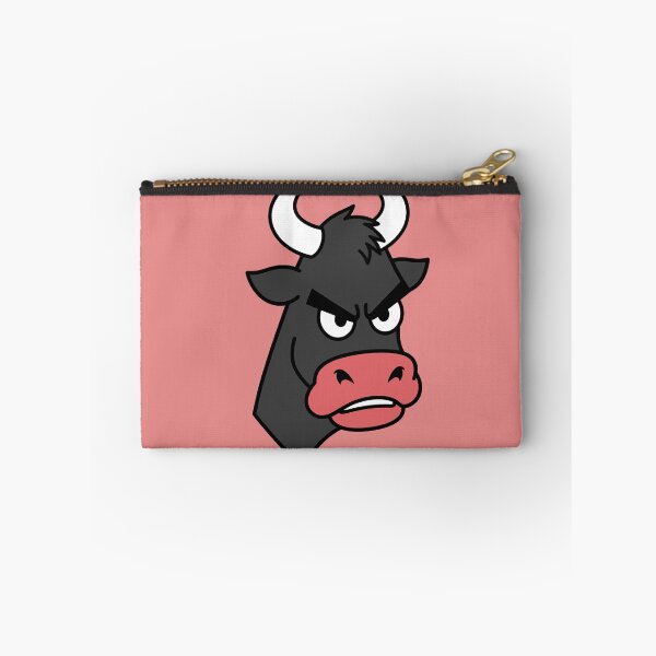 Item preview, Angry Bull Mascot | Furious Bull Face on Red Background designed and sold by AstronautMerch.