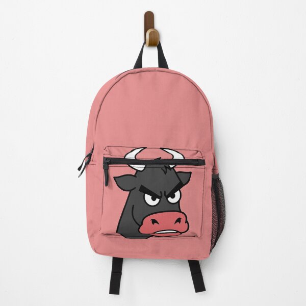Item preview, Angry Bull Mascot | Furious Bull Face on Red Background designed and sold by AstronautMerch.