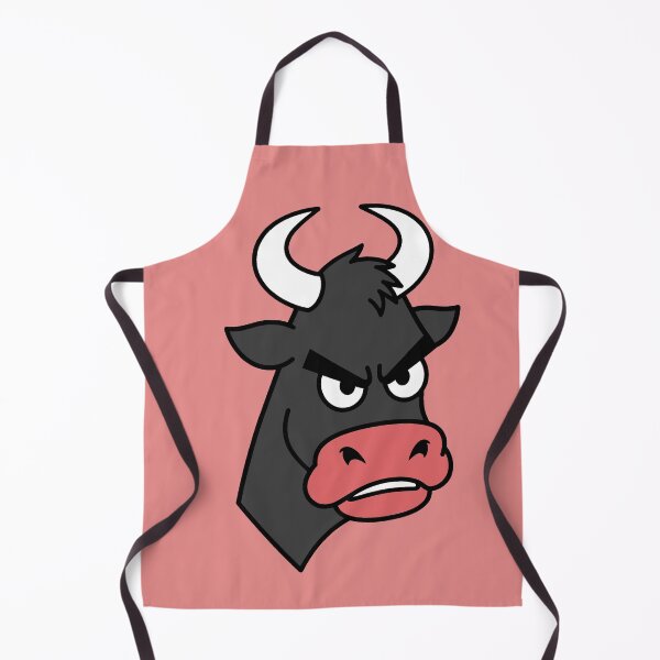Item preview, Angry Bull Mascot | Furious Bull Face on Red Background designed and sold by AstronautMerch.
