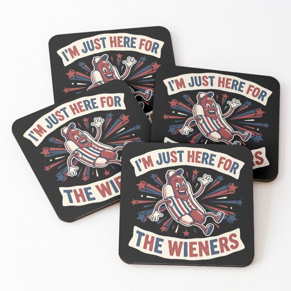 Item preview, I'm Just Here For The Wieners Shirt designed and sold by TeNovaStudio.