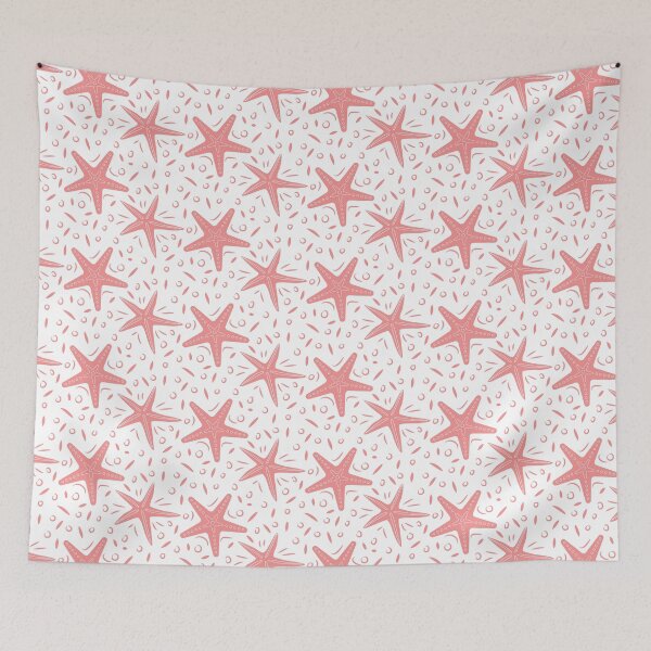 Item preview, Coral Starfish Pattern | Nautical Summer Print designed and sold by semas.